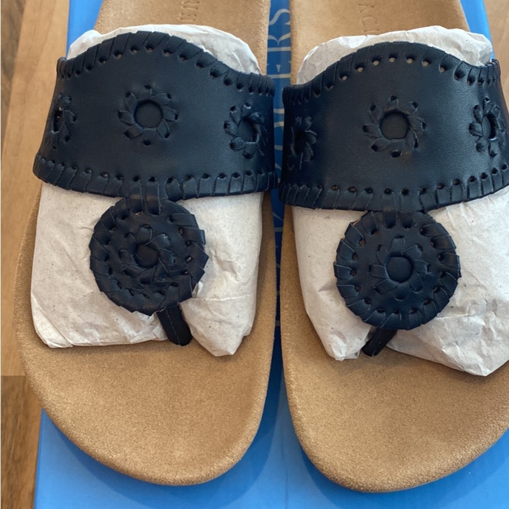 Jack Rogers Comfort Jacks Size 7 Navy Brand New in Box